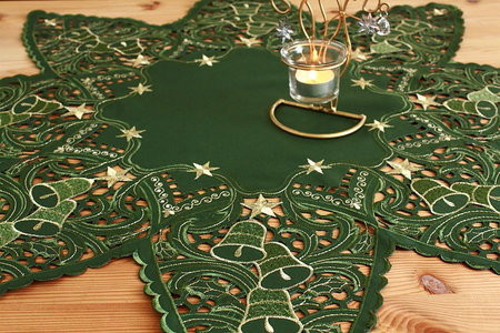 Tischdecke Grüner Weihnachtsstern