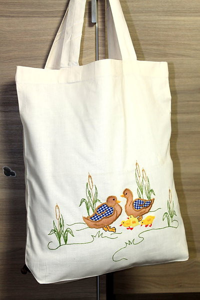 Einkaufstasche aus Baumwolle Enten